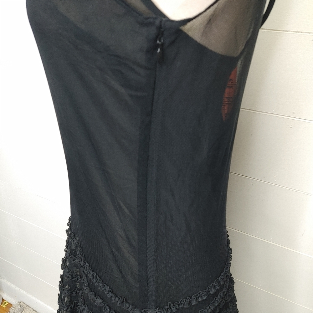 Club Monaco Black Tulle Dress Size 2 - Picture 6 of 14